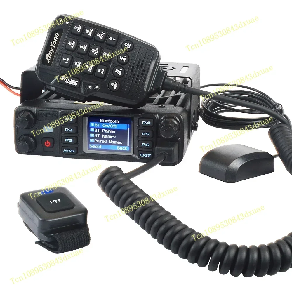AnyTone AT-D578UV III plus  High Power Mobile Radio 50W Car Transceiver Tri Band 137-174/400-480/222-225MHz With GPS Blue-tooth