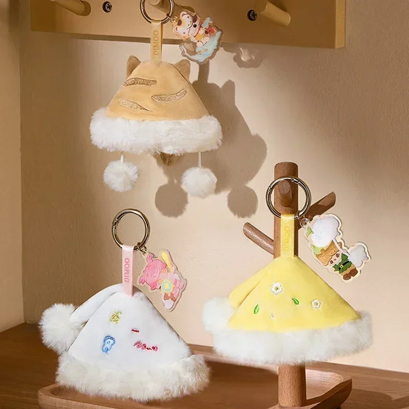 POP MART DIMOO WEAVING WONDERS Series, плюшевый брелок, глухая коробка, загадочная коробка, игрушки, кавайные украшения, фигурки, домашний декор, рабочий стол