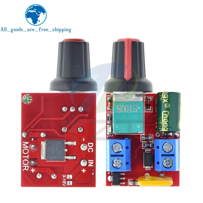

1/5PCS DC 4.5V-35V 5A 90W Motor Speed Controller Module Speed Regulator Adjust Board Switch 12V 24V