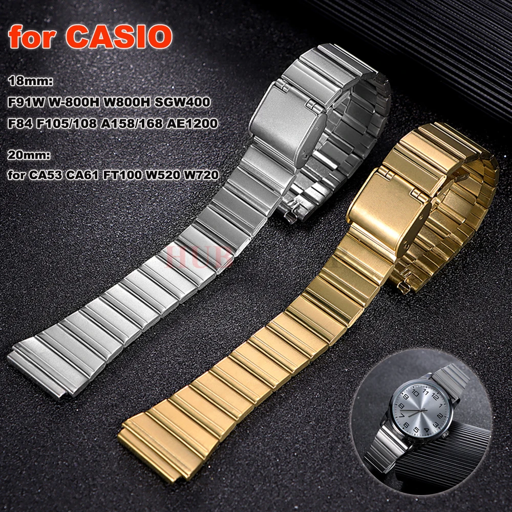 �y�Z�[�����z�X�e�����X�X�`�[�����v�o���h CASIO 18mm F91W W-800H W800H SGW400F84 F105/108 A158/168 AE1200 20mm CA53 CA61 FT100 W520 W720�p