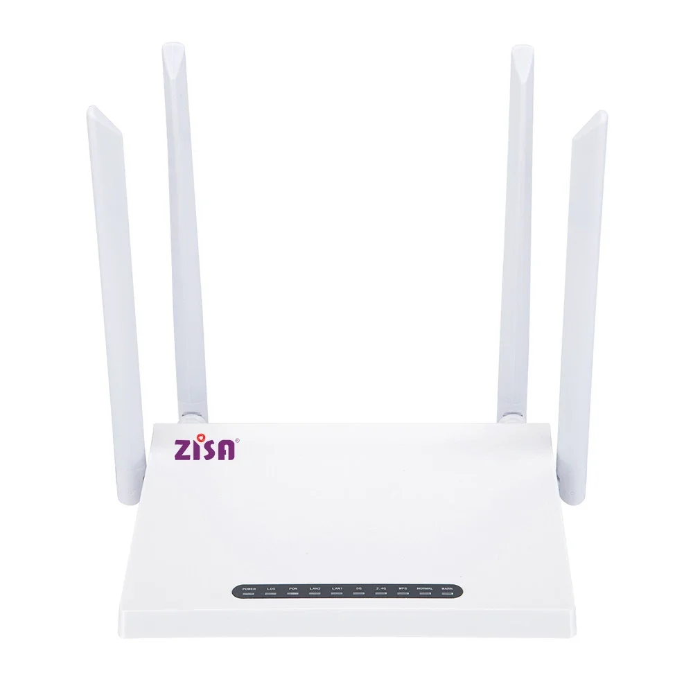 ZISA OP152V-AC-C 2.4G&5G WIFI ONT 2GE GPON EPON ONU VOICE Port Dual Band Xpon Onu