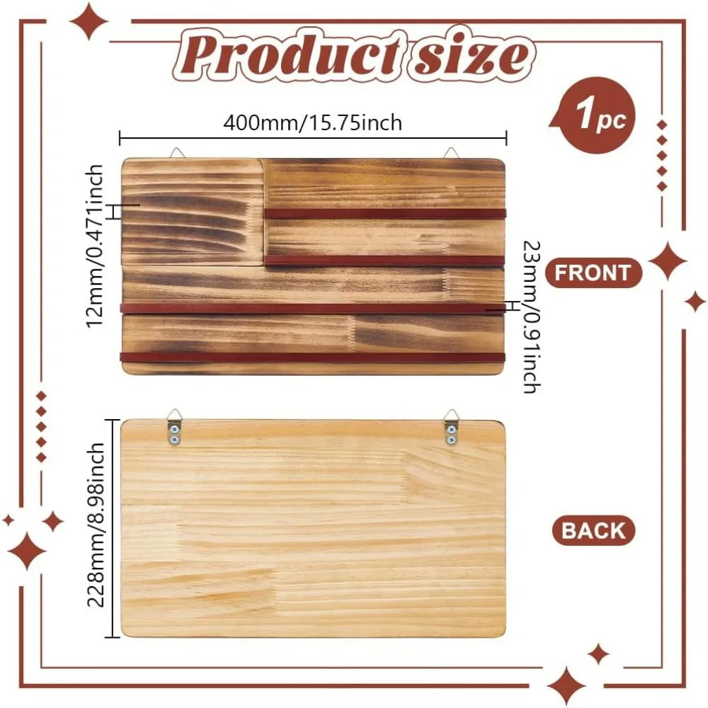 木製手作りチャレンジコインディスプレイホルダー、コレクションコインウォールスタンド、クレジットカードホルダー付き財布機能付き