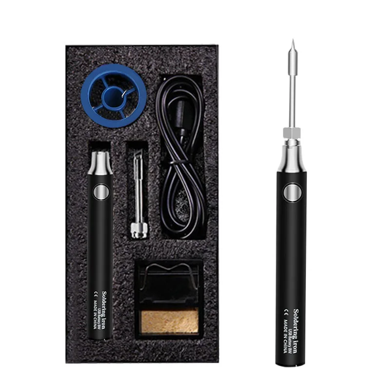 Mini portable Soldering iron cordless charging soldering iron pen with lithium battery 8w