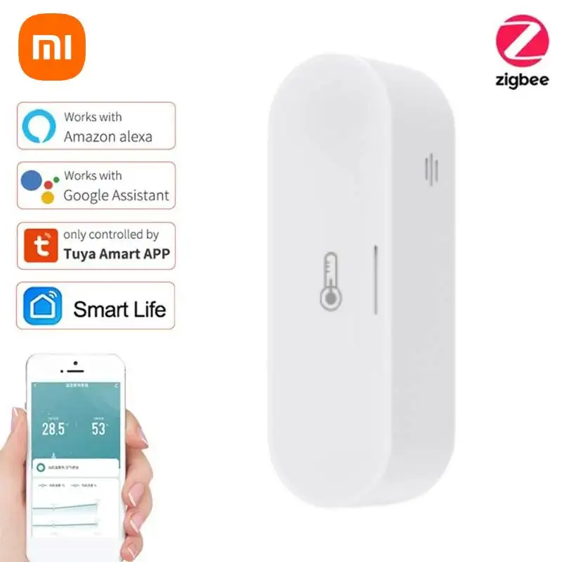 

Xiaomi HomeKit Tuya ZigBee Temperature And Humidity Sensor Smart Home Indoor Hygrometer Controller Works Smart Life Alexa Google