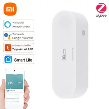 Xiaomi HomeKit Tuya ZigBee temperatuur- en vochtigheidssensor Smart Home Indoor Hygrometer Controller Werkt Smart Life Alexa Google