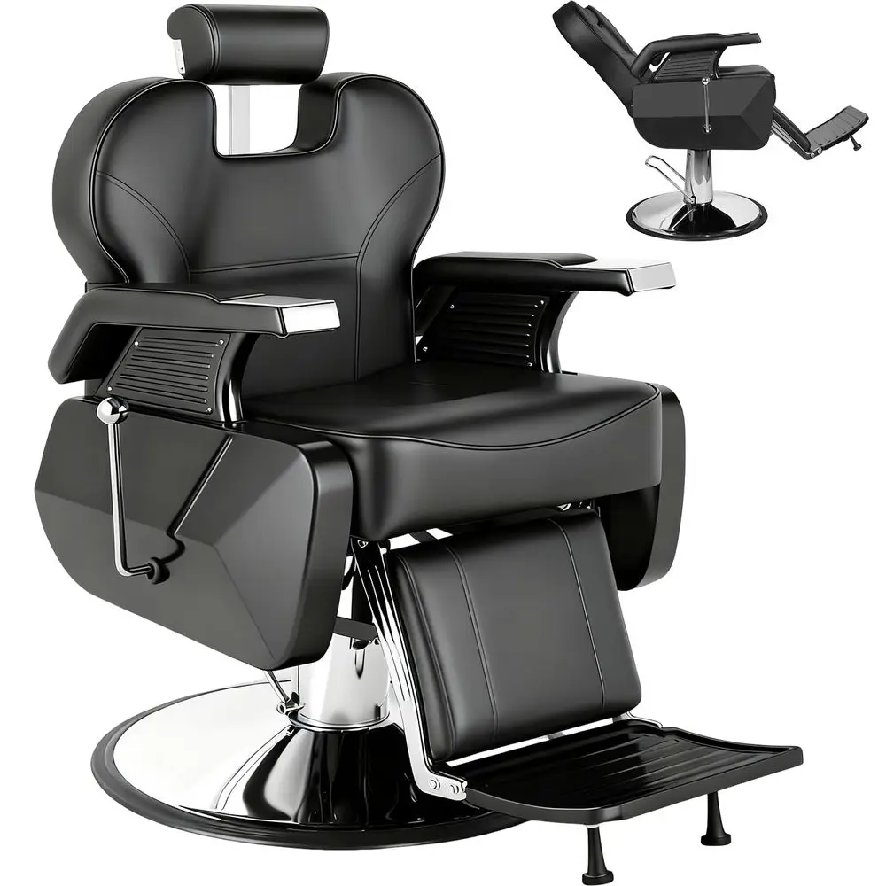 

Barber Chair Professional Reclining Barber Chair for Home, Hydraulic AllPurpose Salon Chairs for Hair Stylist Heavy Duty Reclin