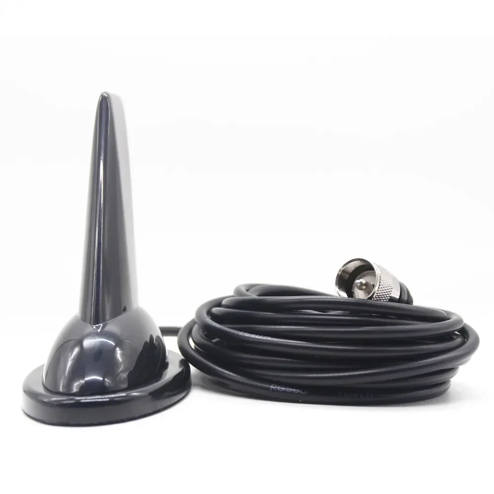 PL-259 to N SMA BNC Shark Fin Design VHF UHF 144/430Mhz Dual Band Antenna for QYT KT-7900D 8900 BJ-328 BJ-318 BAOFENG