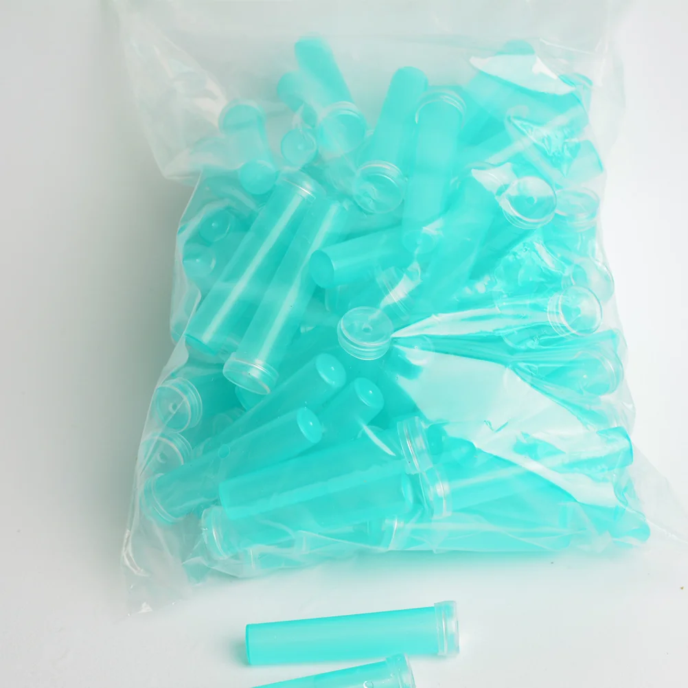

100PCS Floral Water Tubes Fresh Flowers Preservation Leak Free Rubber Caps Transport Safe Flower Shop Supplies Sky for Florists