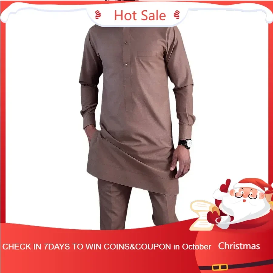 

Customized Customized 2 Piece African Clothes for Women 2024 Autumn Africa Long Sleeve O-neck Polyester Top Pant Matching Sets D