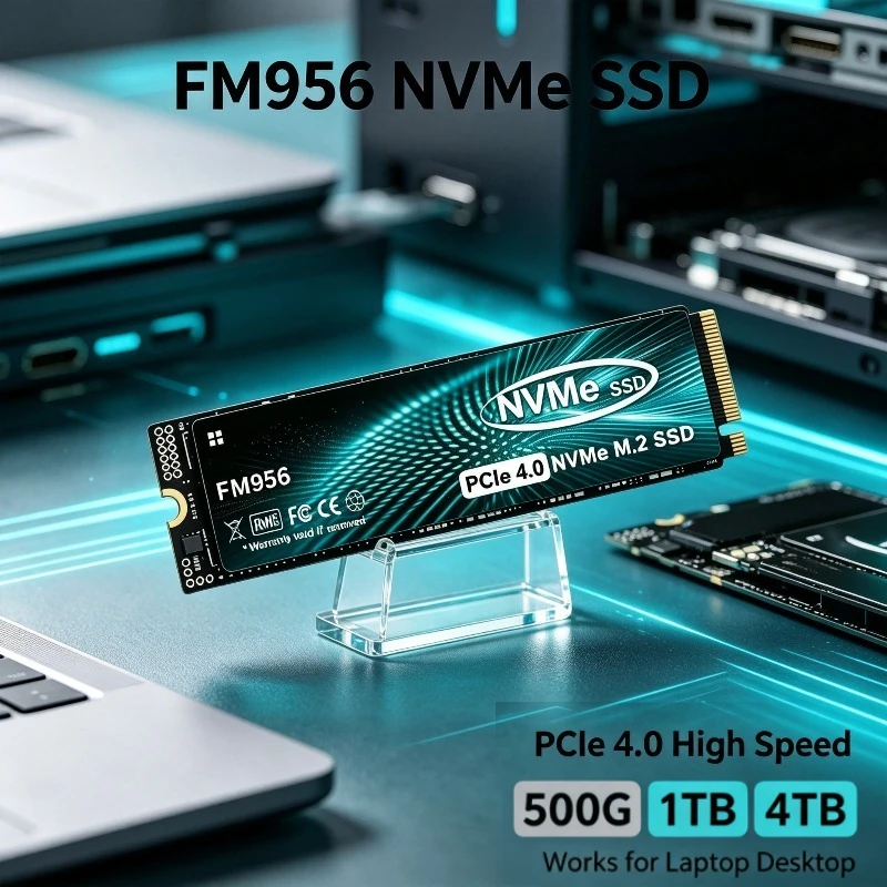 FM956 SSD M.2 NVMe Internal Solid State Drive High Speed 7300MB/s PCIe 4.0 Gaming Drive Works for Laptop PC Hard Disk