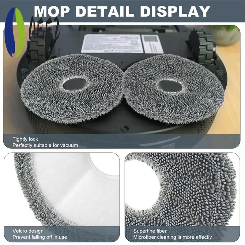 

AEE2-Reusable Replacement Parts For EUFY X9 PRO Series Sweepers (2 Filters + 4 Wet Mops + 4 Side Brushes)