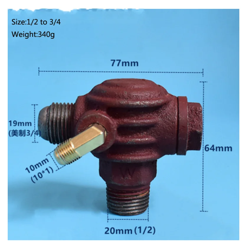 Air Compressor Heat Dissipation Check Valve Cast Iron Internal/Male Pneumatic Thread Return Valve Connector Oil free Compressor