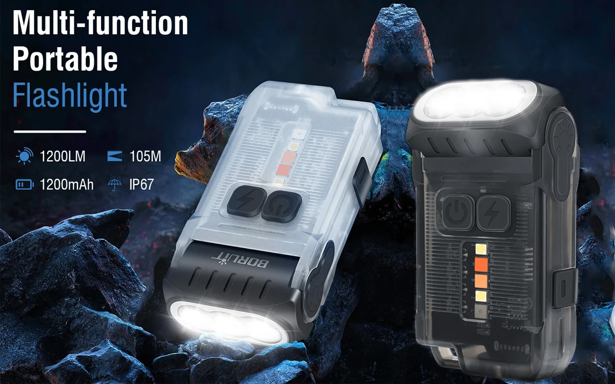 Torcia LED USB Ricaricabile Mini Con 5 Modalità – Girevole 180°, Magnetica Con Clip, Impermeabile IP65 – Per Campeggio, Escursioni E Attività Outdoor - 2