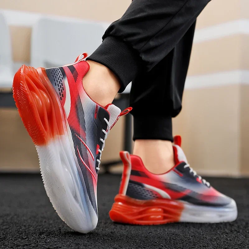 

Амортизирующая обувь, мужские кроссовки для гонок, мужские повседневные мужские теннисные кроссовки, роскошные кроссовки для гонок, 2025 г., дышащие модные кроссовки 47