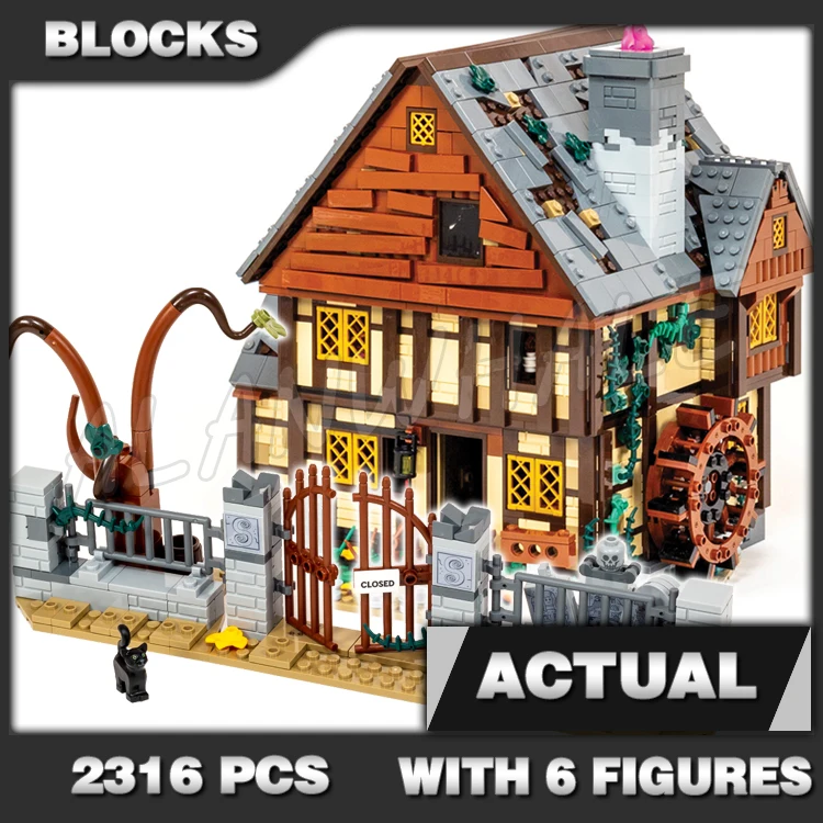 2316 Uds. Ideas la rueda de agua del cabaña de las hermanas Sanderson magos 10900 juguete de bloques de construcción Compatible con el modelo