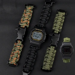 For Casio G-SHOCK DW5600 GW-M5610 GW5000 Nylon Watch band GA100/110/120/300/400/700 Canvas strap Wristband accessories +adapter