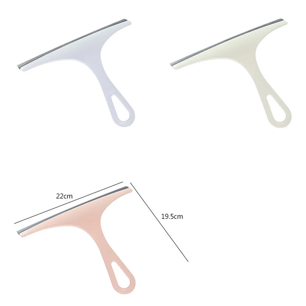 6pcs Glass Squeegee For Shower Bathroom Window Tile Scraper Water Cleaner Rust-Proof Handle Smooth Glide Heat Cold Resistant
