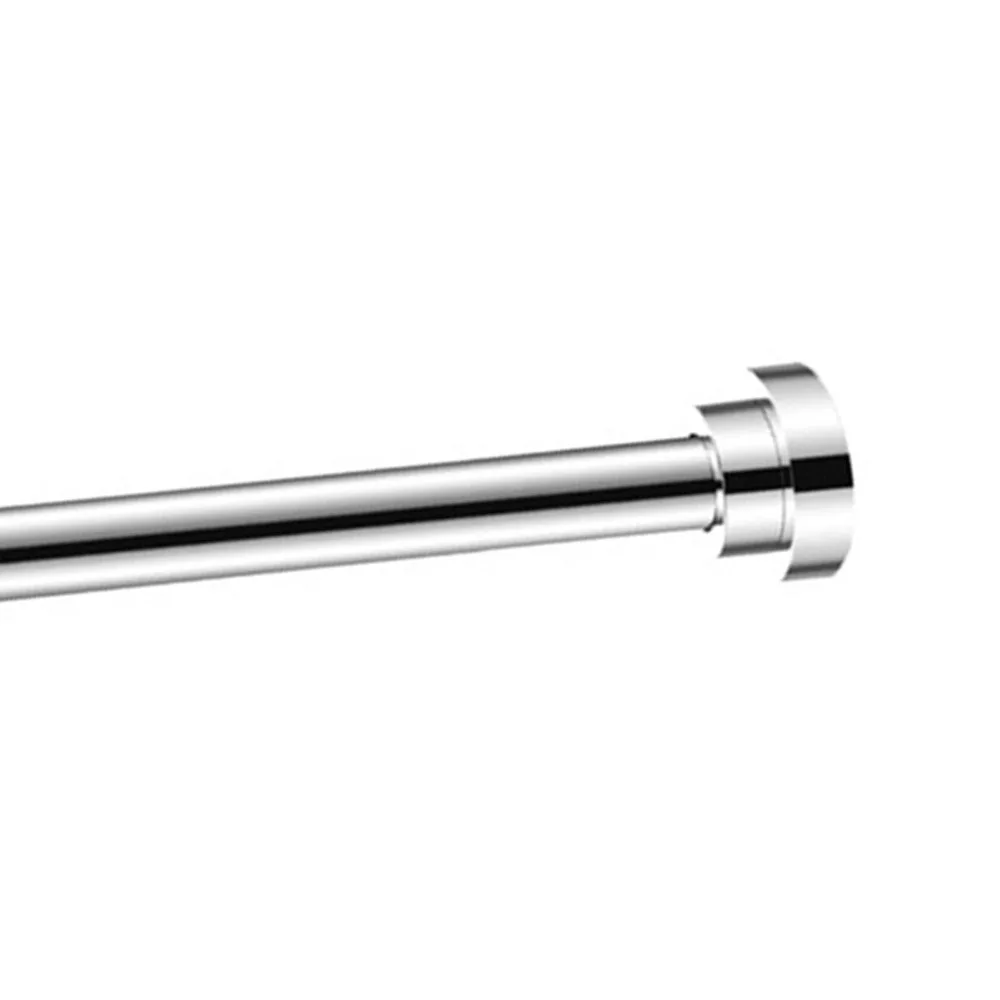 Durable Adjustable Closet Rod Extendable Retractable Curtain Rod No Screws Spring Tension Clothing Rack Cupboard