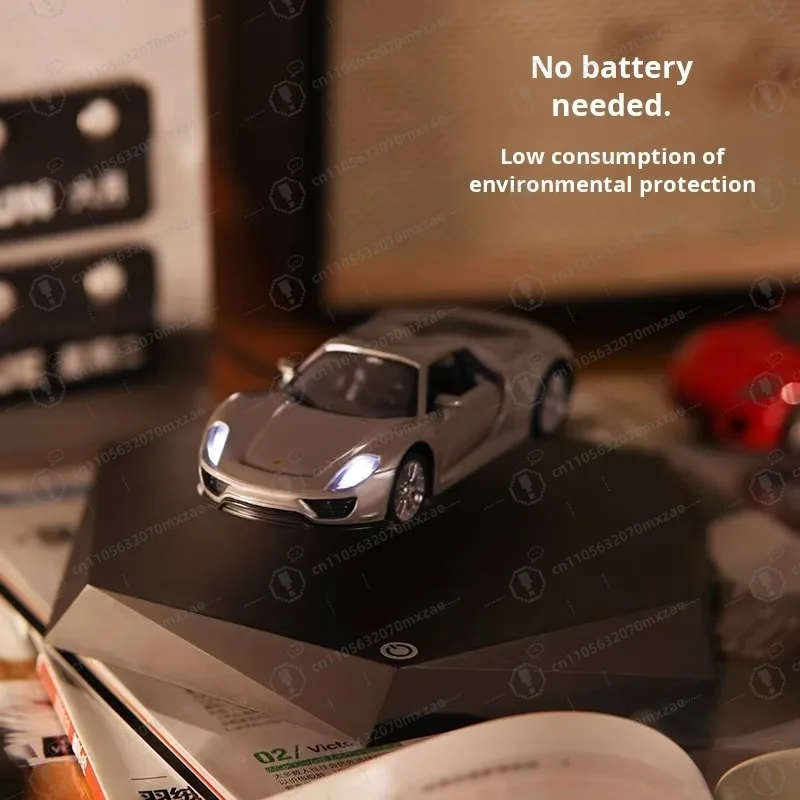 High-Tech Magnetic Levitation Floating Model Car - Metal Kids Innovative Toy Creative Birthday Gift Set