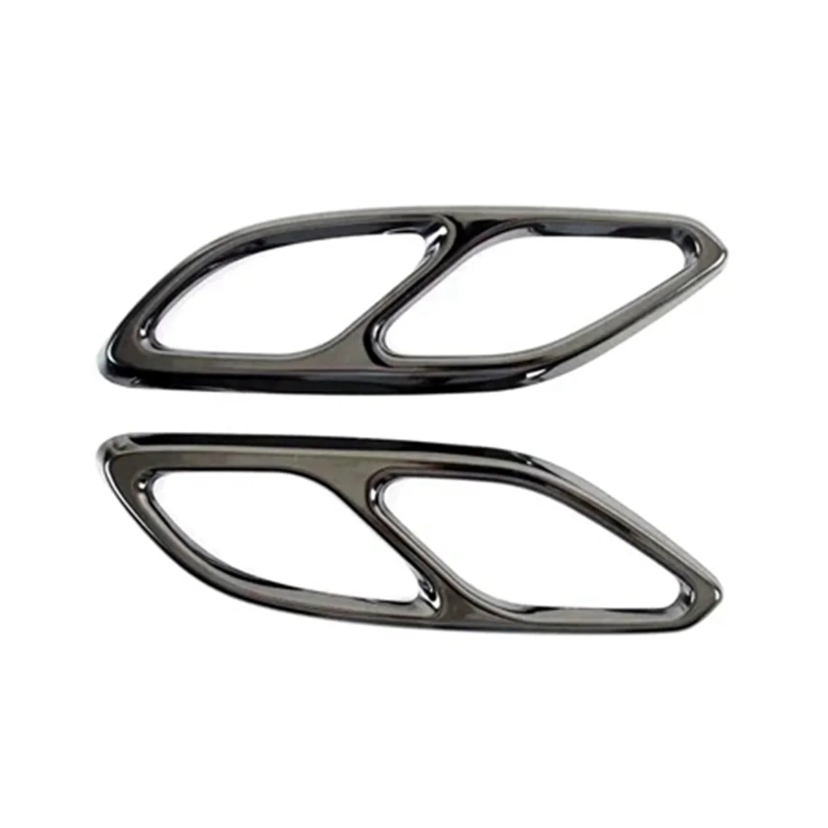 Exhaust Pipe Tail Cover Trim Tail Troat Decorative Frame for Benz CLA-Class C118 W118 CLA180 200 220 250 260 2020-2023 B