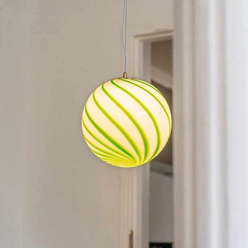 Imagem -04 - Criativo Candy Ball Led Pendant Light Lâmpada Pingente Redonda Lustre Bauhaus para Quarto Sala de Estar Home Kids Room Art Decor