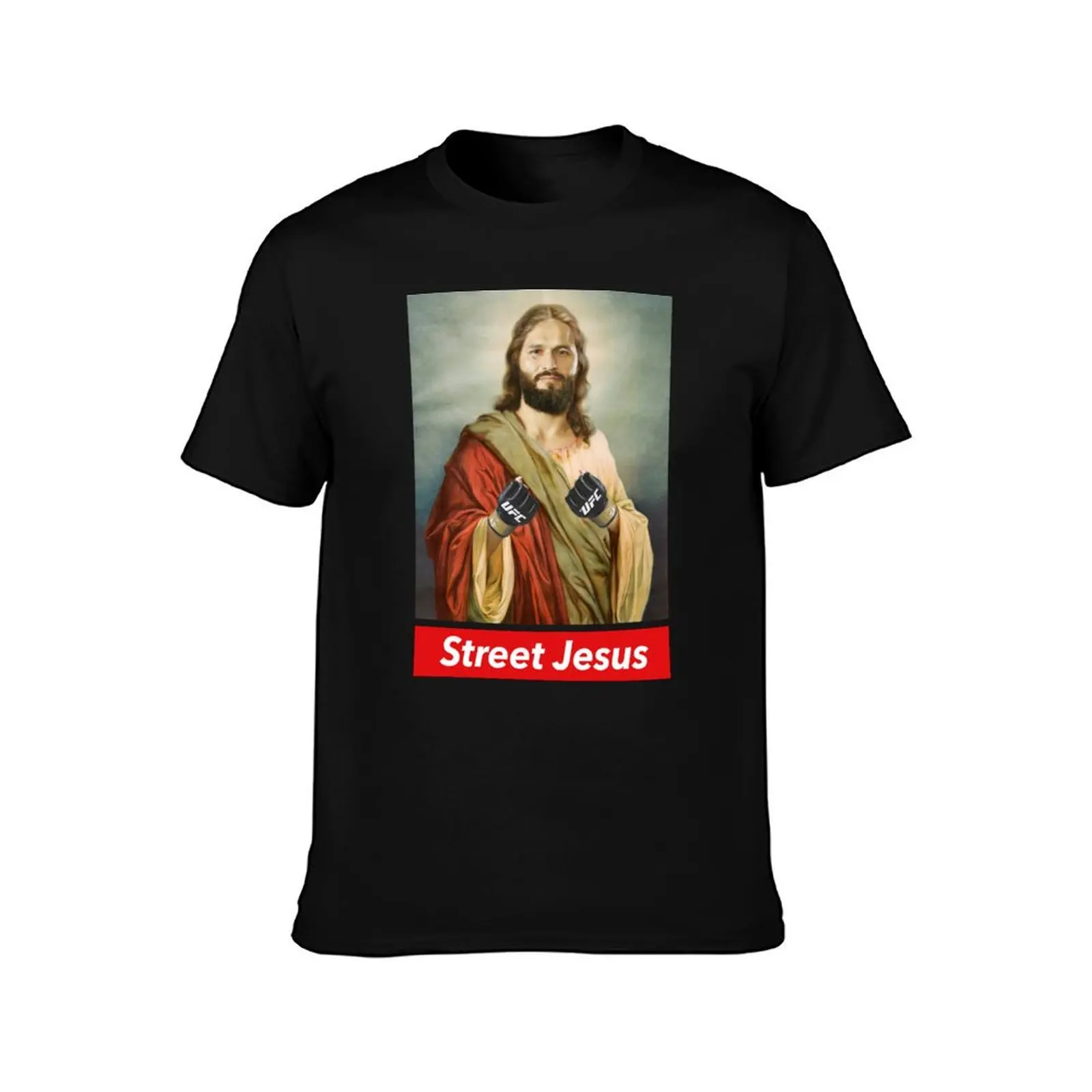 Jorge Masvidal Street Jesus slogan T-Shirt Street Style Casual Tee Shirt T-Shirt