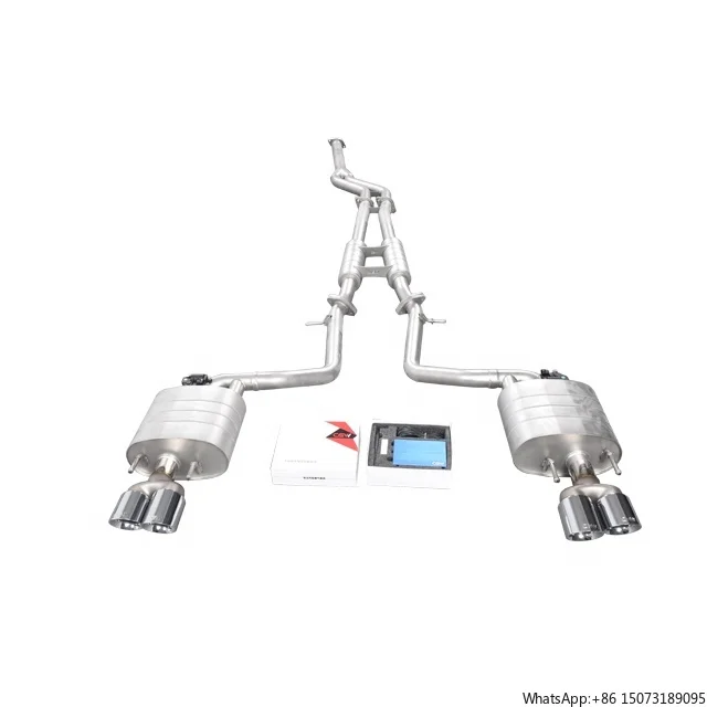 Top Quality Valve Exhaust Catback Pipe System Quad Chrome Tips for IS300 3.0-2.0T MY 2017 to Present