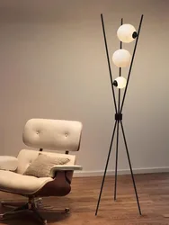 Lámpara de pie de bola moderna, lámparas Led de Luna para sala de estar, dormitorio, mesita de noche, trípode, decoración sencilla para el hogar, luz de suelo creativa