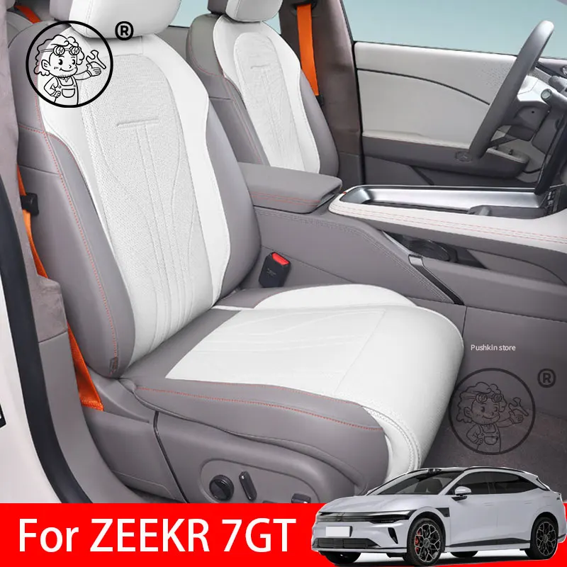 

For ZEEKR 7GT 2025 2026 Complete Set of Breathable All-Season Protective Seat Covers Car Interior Accessories