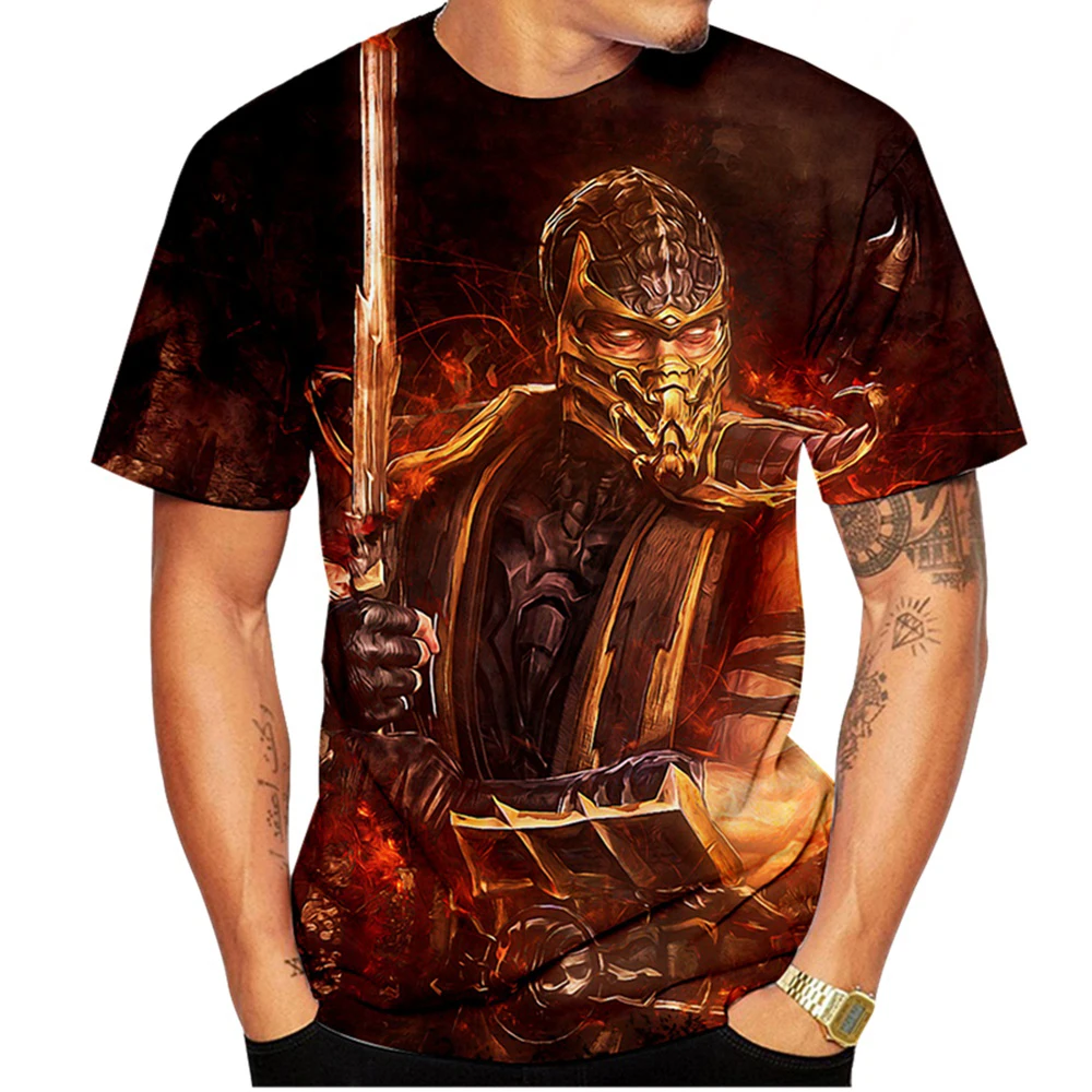 Mortal Kombat 11 T-Shirts Fighting Game Movie 3D Printed Men Woman Streetwear T Shirt Oversized Harajuku Kids Tops Tees Clothing