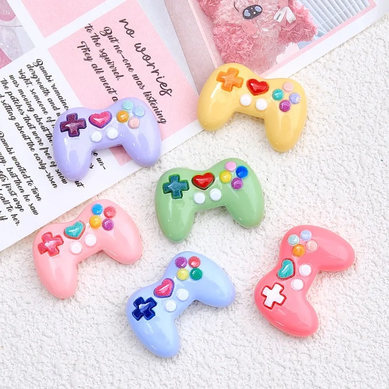 10PCS Gamepad Series Resin Flatback Cabochon For Hairpin Scrapbooking DIY Phone Decoration Accessories