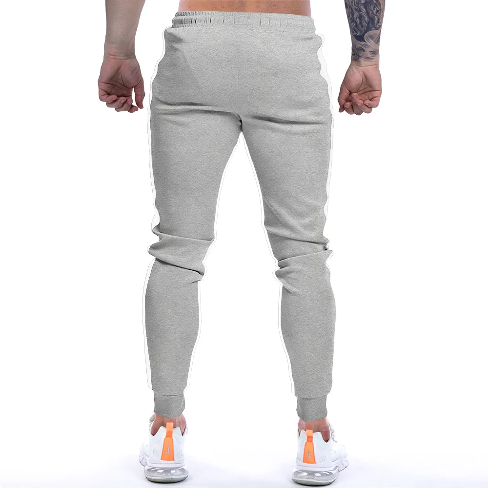 Autumn Pants Men Fitness Sportswear Tracksuit Elastic Waist Sweatpants Cotton Trousers Loose Gyms Jogger Track Pants Mens