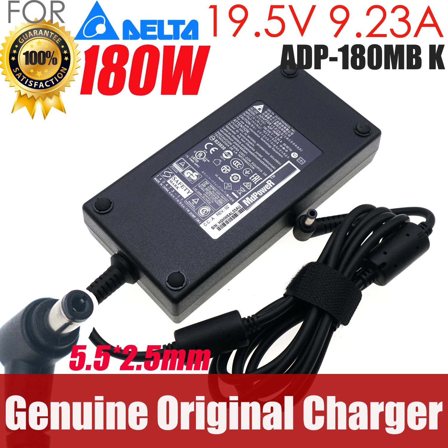 

Genuine 19.5V 9.23A 180W ADP-180EB D ADP-180HB B F AC Adapter Charger For MSI Gaming GL72M GL72MVR GF65 10UE-002CA Thin Laptop
