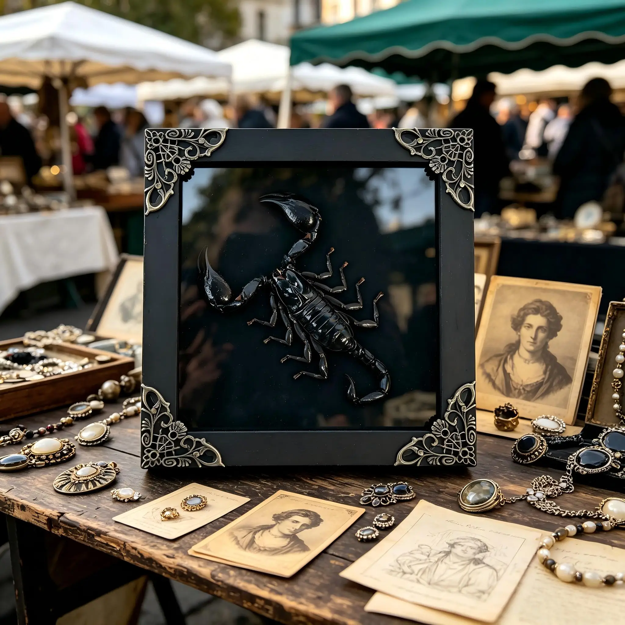 Real Scorpion Frame Taxidermy Preserved Insects Shadow Box Dried Beetle Dead Bug Oddities Dried Real Home Decoration Wall