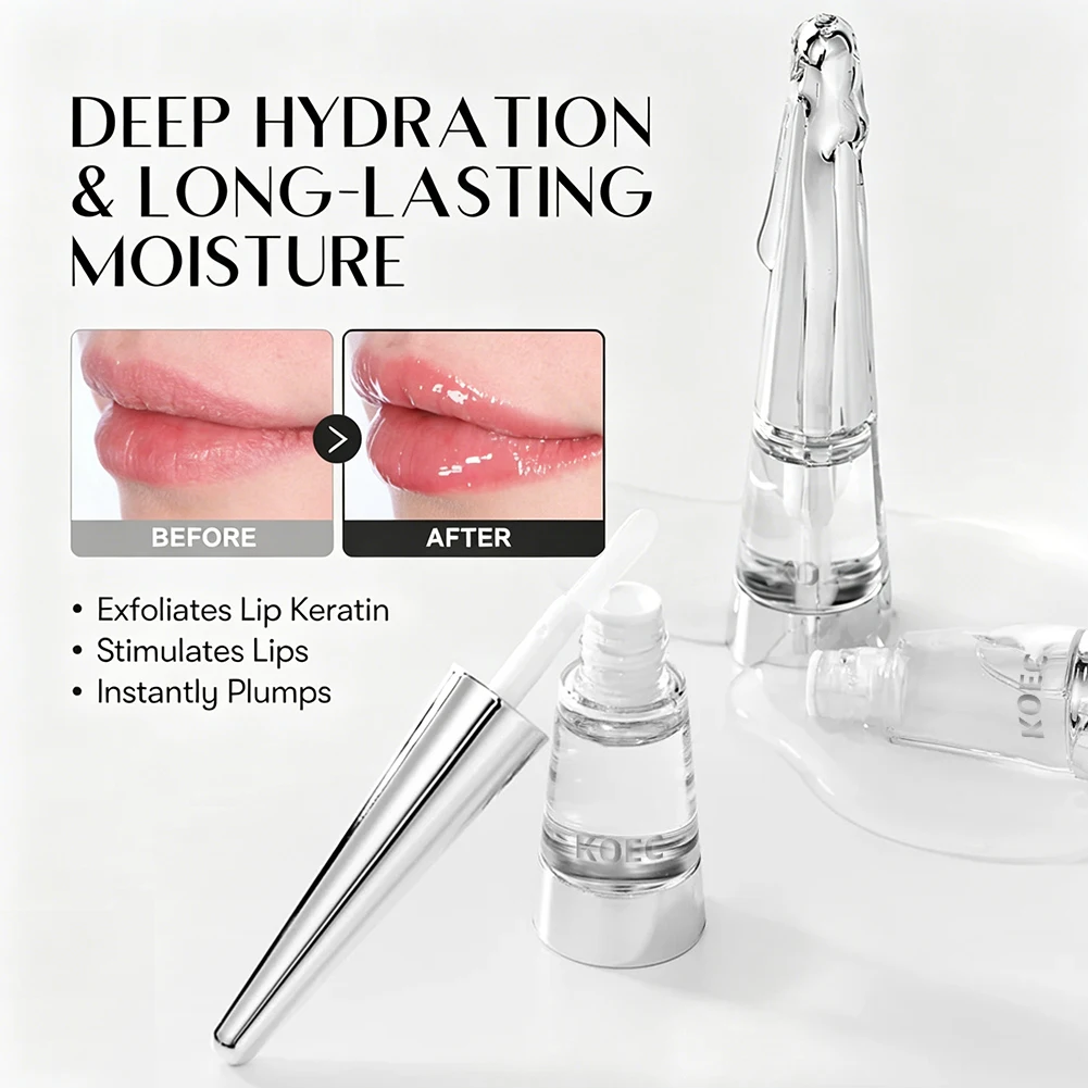 Voluminizador de Labios de 6 ml, Hidratación Profunda, Nutrición Duradera, Brillo Intenso, Acabado Voluminoso y Brillante, Líquido Humectante para Labios