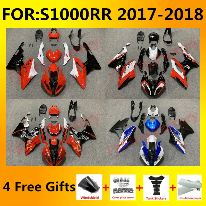 

Motorcycle Fairing Kit ABS Plastic Body Bodywork Injection mold Bodykit For S1000 17 18 S1000RR S1000 RR 2017 2018 Fairings zxmt