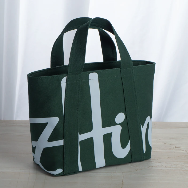 zhiroads-canvas-tote-bag-bucket-style-fashion-letter-print-portable-thickened-cotton-handbag-women's-small-reusable-shopping-bag