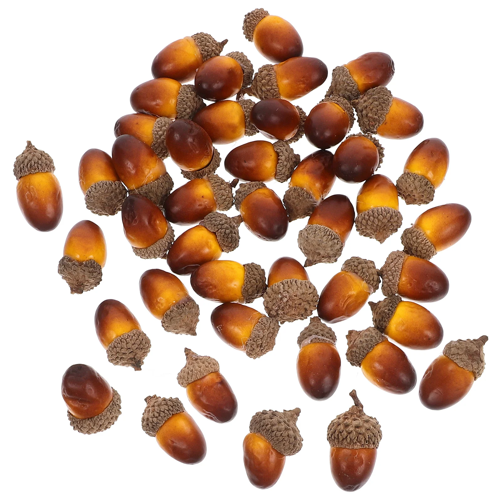 

50 Pcs Artificial Acorn Fall Dining Room Table Decor Simulation Autumn Ornaments Acorns DIY Pendant Decorations