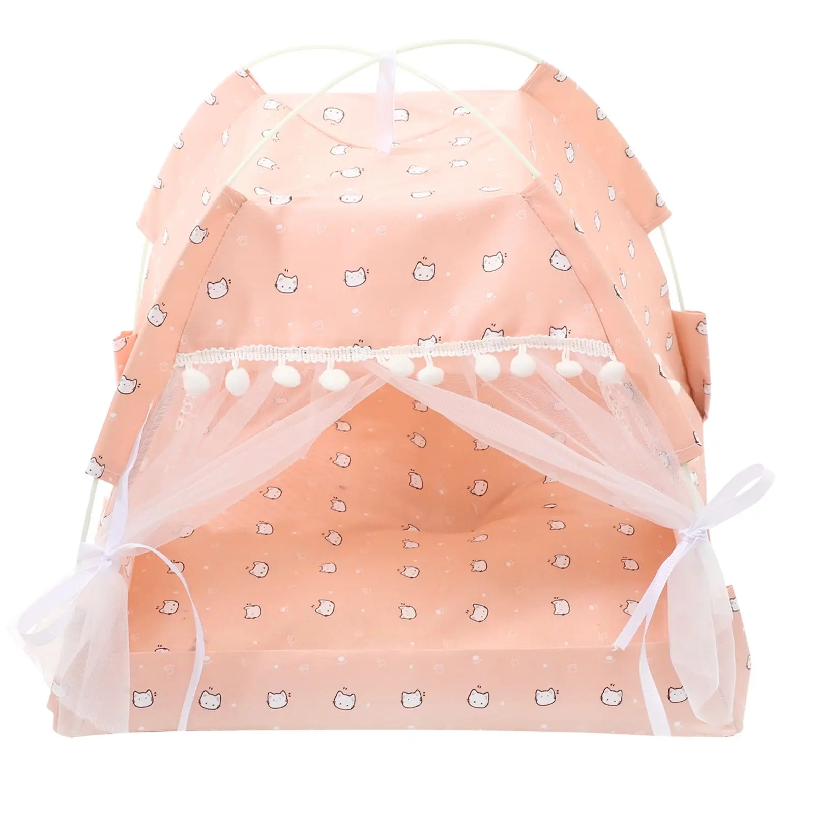 

Summer Cat Tent Pet House Washable Dog Kennel Nest Indoor Newborn Multi purpose Cute Hut Foldable Storage Durable All season