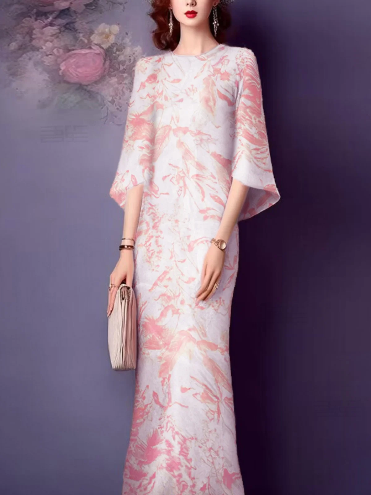 

Ele Slimming Large Size Evening Dr Vintage Mommy Sli Gown Dra Haute Couture Ball Gown Wedding Guest Dr