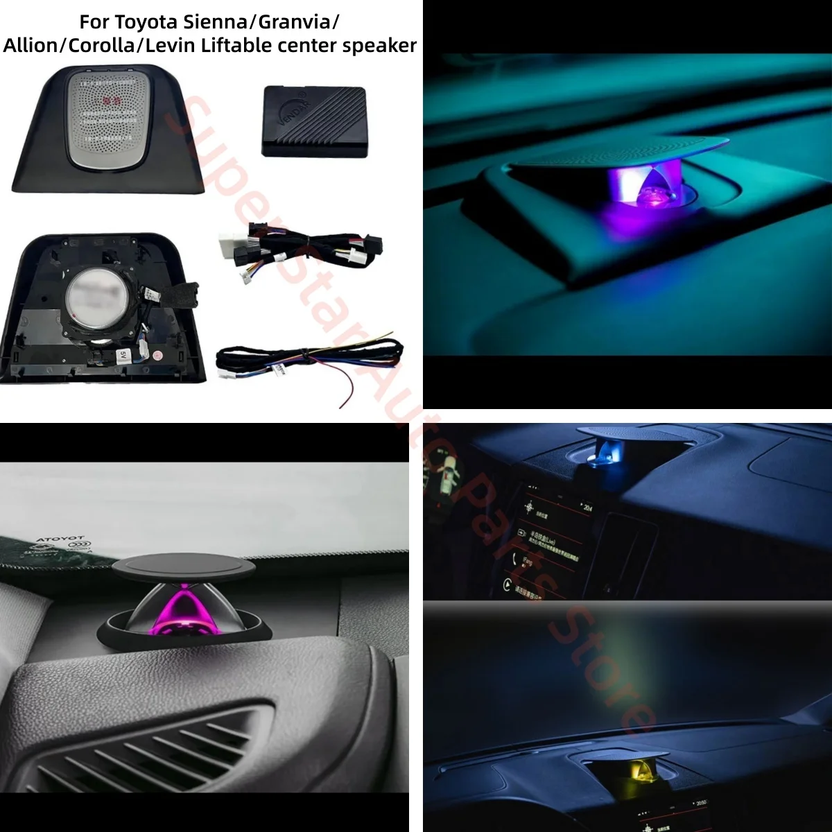 

For Toyota Sienna Granvia Corolla intelligent lift medium and high pitch car interior lighting upgrade instrument decoration New