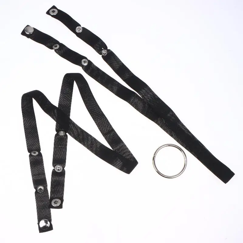 Adult Games Male Penis Ring Chastity Cage Auxiliary Belt Device Elastic Belt Adjustable Underwear Rope Scrotum Ring Sex Toy