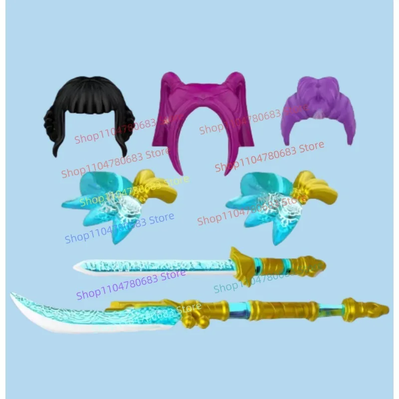 MOC Bouwstenen Kawaii Meisje Groep Mini Pop Assemblagemodel Beeldje Anime Cartoon Decoratief Speelgoed Vakantiecadeau Collectible