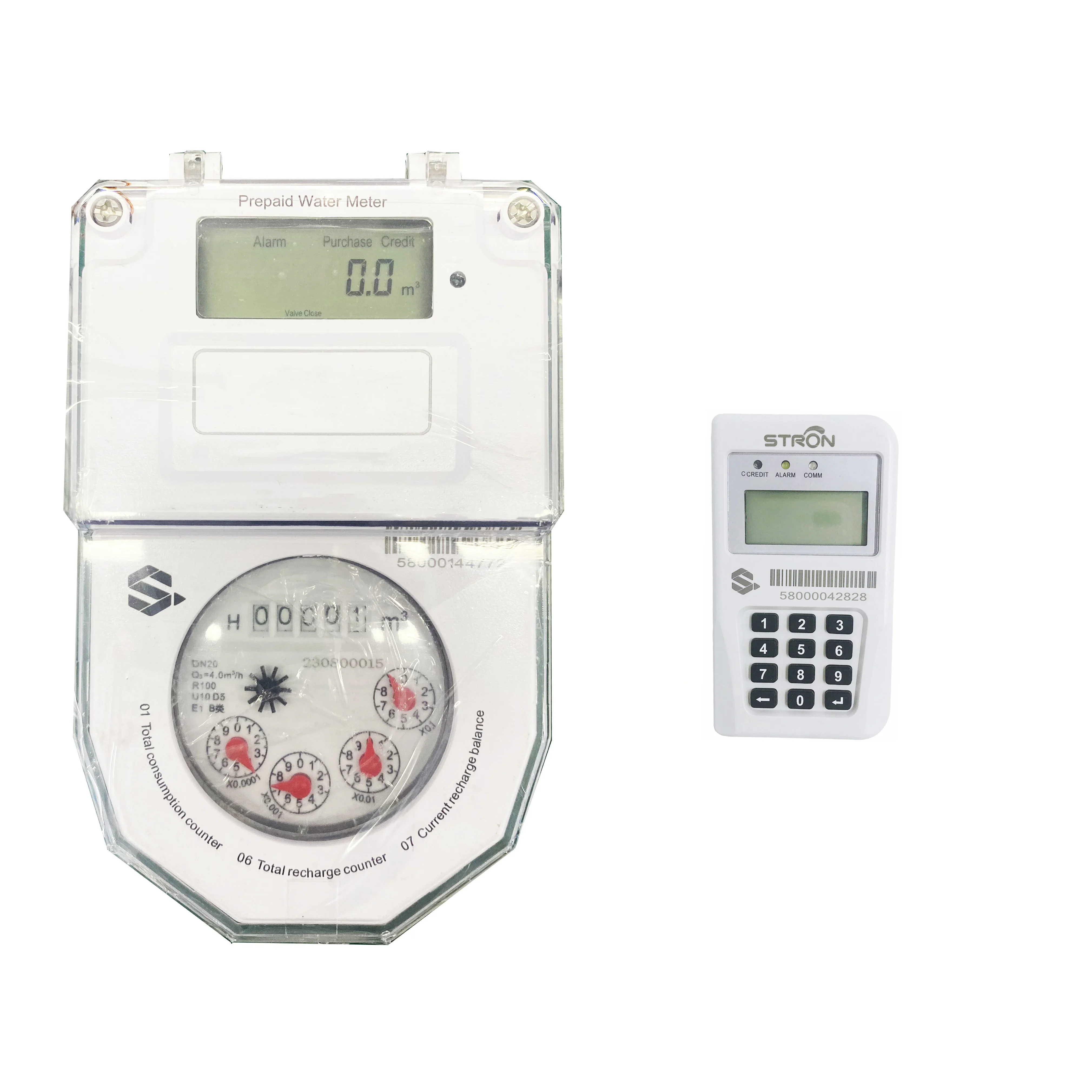 2025 hot sale Plastic Body Dry Dial Split Keypad Prepaid Water Meter with CIU