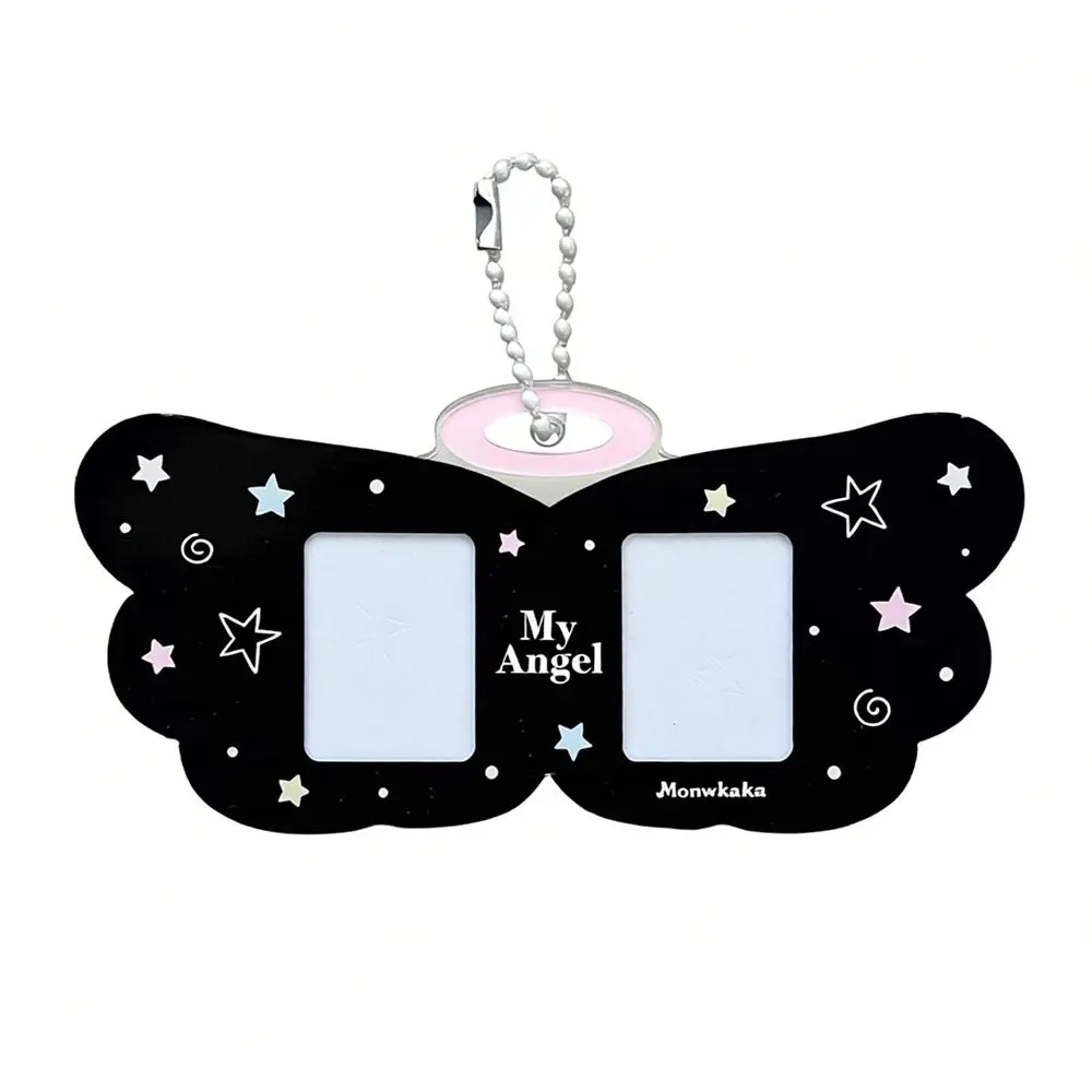 INS Angel Wings Card Sleeve Pendant Bag Pendant DIY Design Card Cover Clear Photocard Holder