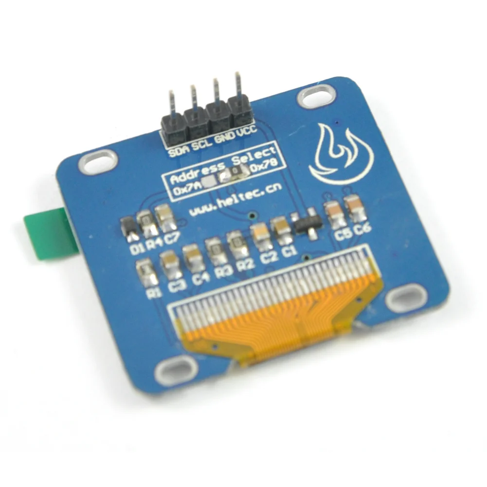 SH1106 OLED Display Module One Point Three Inch Blue I2C Screen One Hundred Twenty Eight by Sixty Four Pixels for ESP32 STM32