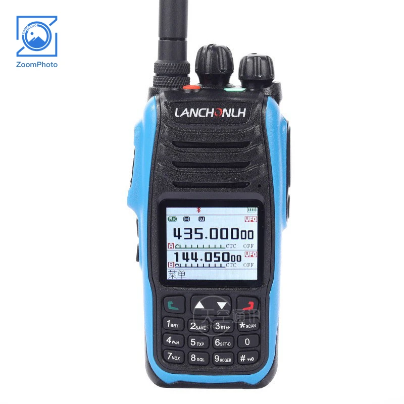 HG-UV79 Walkie Talkie 10W 5KM Bluetooth5.0 VHF UHF Radio Handheld Transceiver with Aviation Band