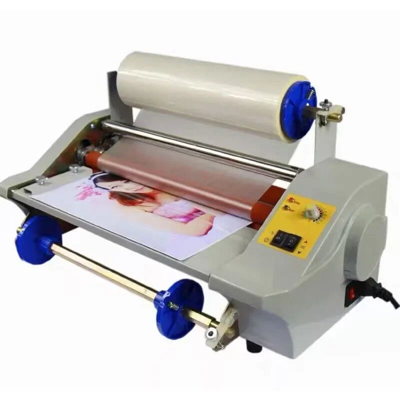 paper laminating machine cold roll  work office document