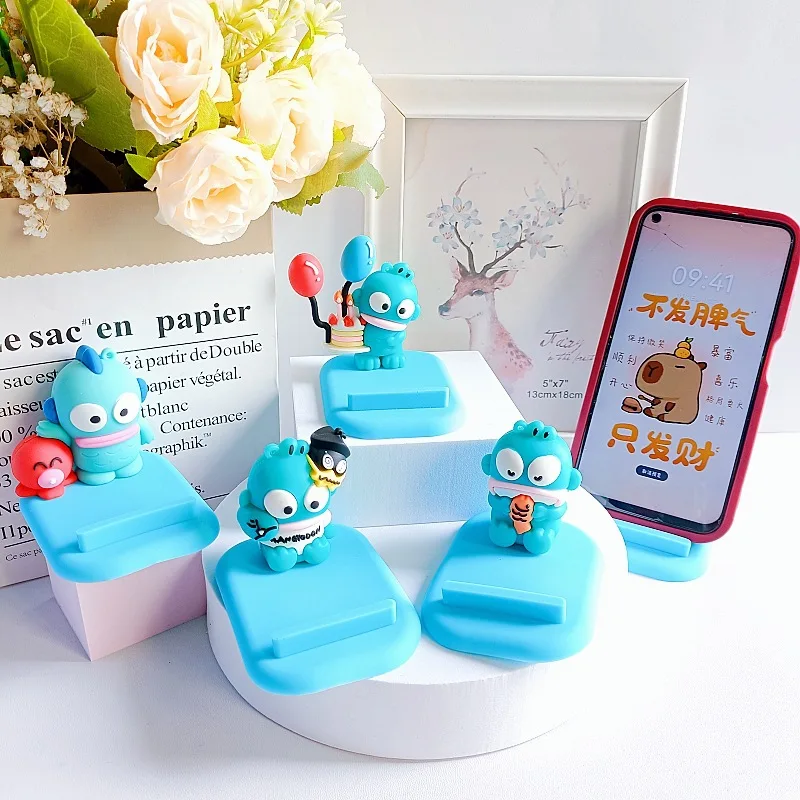 Cute Hangyodon Sanrio Anime Creative Mobile Phone Stand Kawaii Cartoon Fashion Phone Holder Small Gifts for Girls