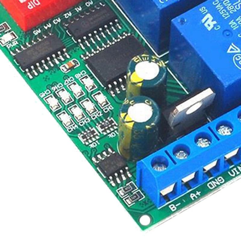 12V 8 Channel RS485 Relay Serial Remote Control Switch PLC Control Board